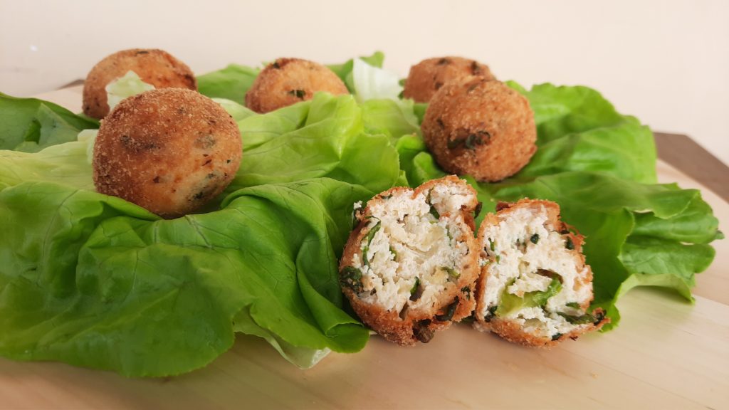 polpette di ricotta e lattuga