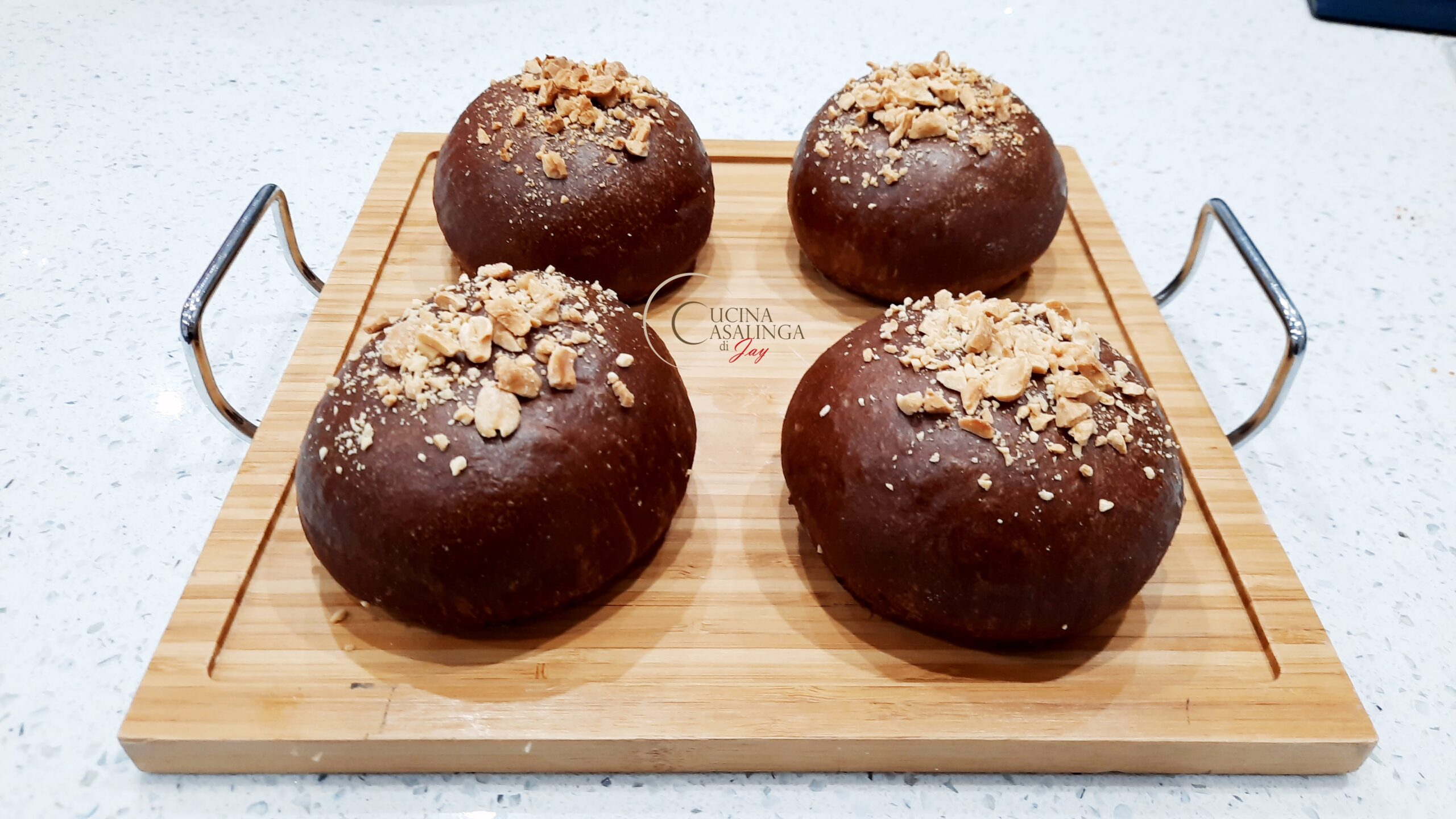 Burger buns al cacao